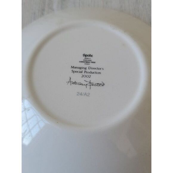 Spode dessert bowl Christmas tree 2002 Xmas decor - Picture 5 of 5